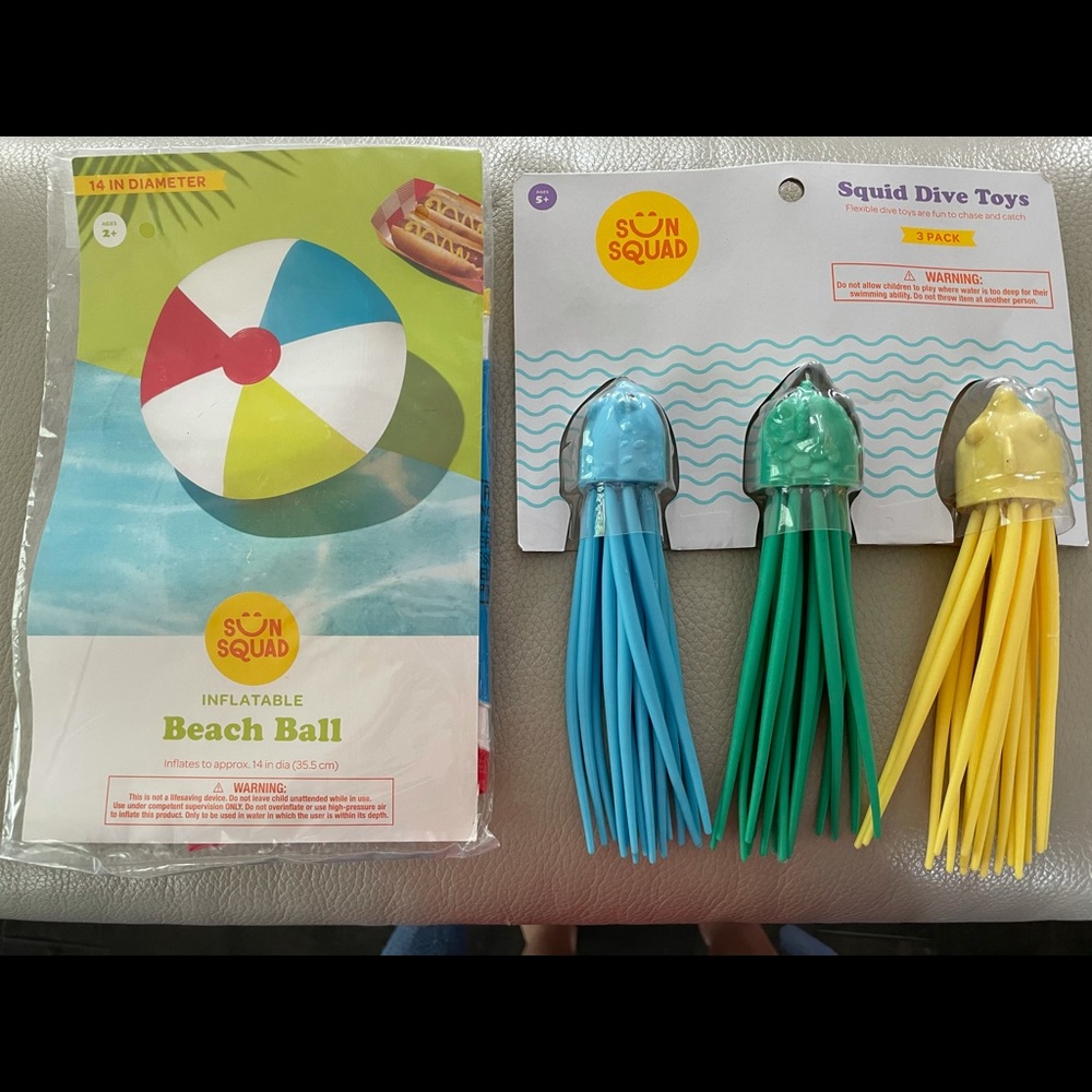 Dive Toys and Beach Ball